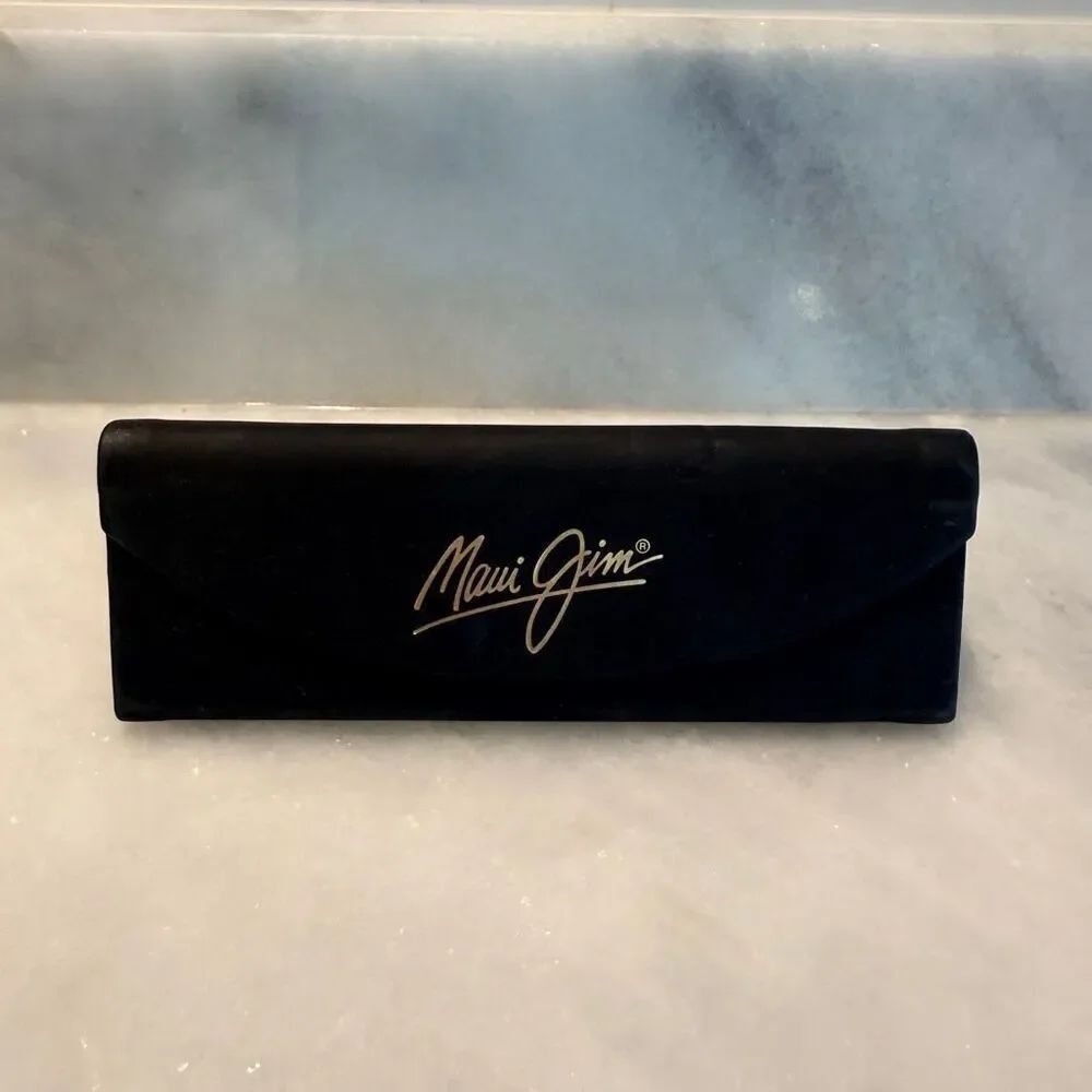 Maui Jim Trifold Magnetic Closure Foldable Triangle Sunglasses Hard Case Black